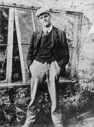 James Joyce in the Garden of His Friend Constantine Curran in Dublin, 1904